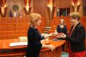 Odovzdanie Zlatého srdca p. Viere Makovej z Brezna Odovzdanie Zlatého srdca p. Viere Makovej z Brezna